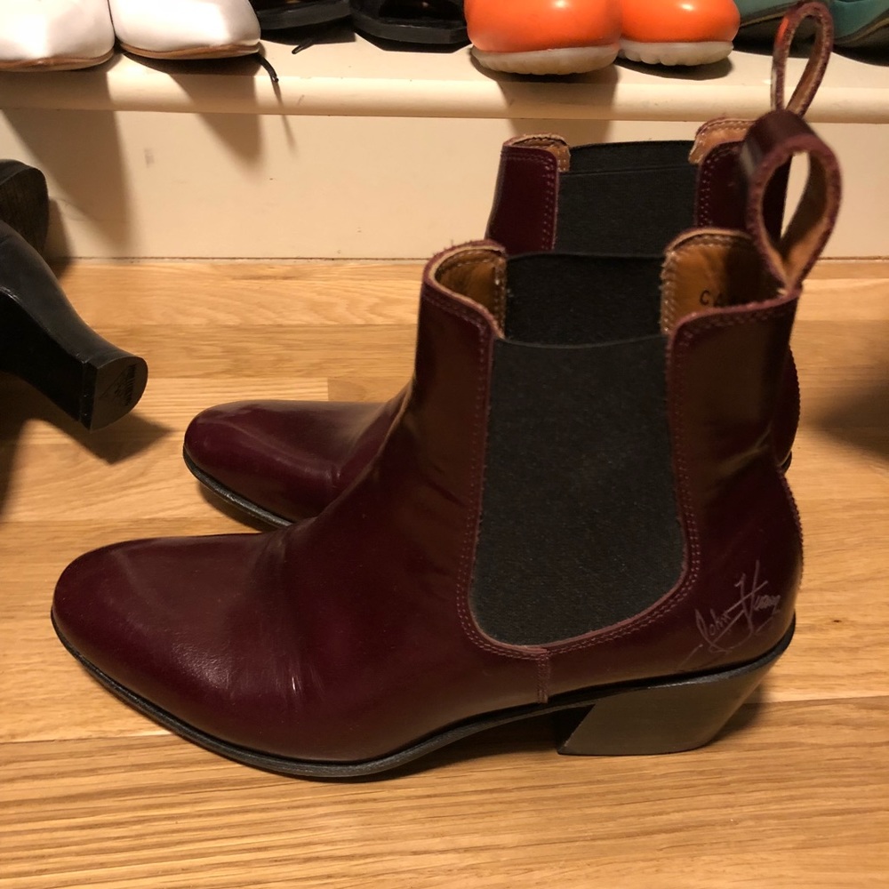 Fluevog Cairo burgundy size 6 - Picture 2 of 4